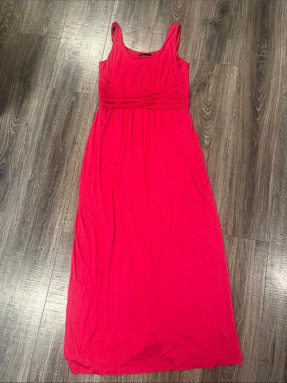 Women’s Red Maxi Dress - Classic Sleeveless Design